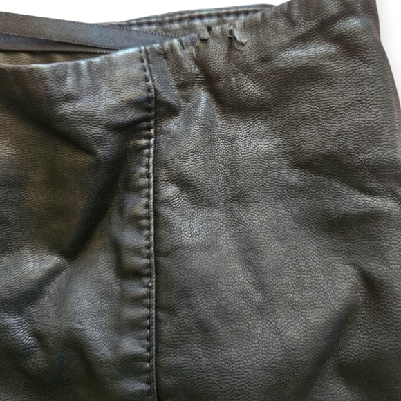 Free People Faux Leather Oh Snap Mini Skirt Women 4 - Picture 4 of 5